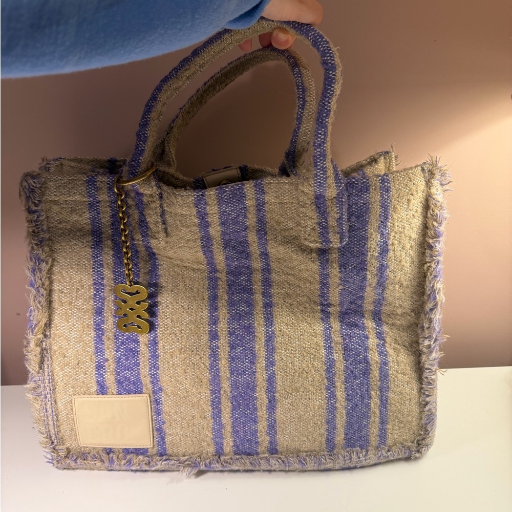 Sandro Striped Kasbah Tote Bag - Picture 4 of 7